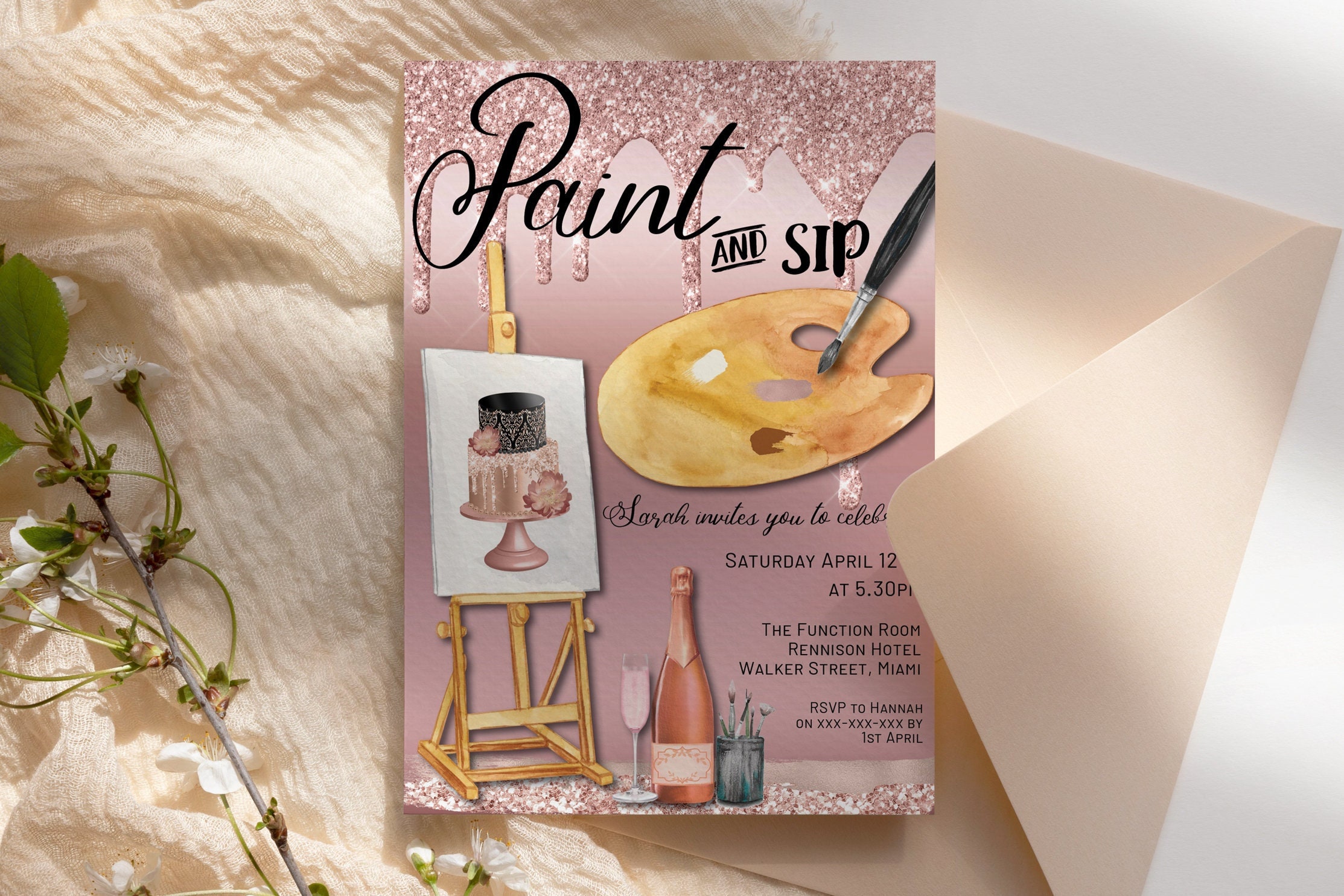 Set of 15 Paint Kits Bulk Canvas Art Party Paint 'n Sip 