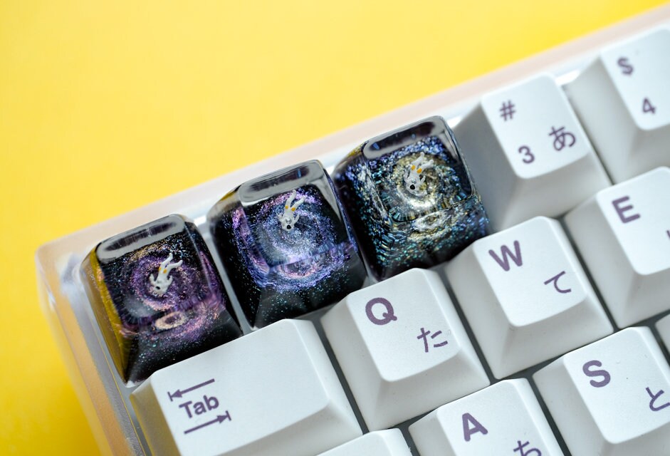 Interstellar Keycap | Resin Keycap | Galaxy Keycap | Mechanical Keybo…