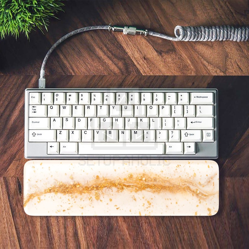 Gold Flake Resin Wrist Rest Keyboard Wrist Rest TKL Wrist Etsy