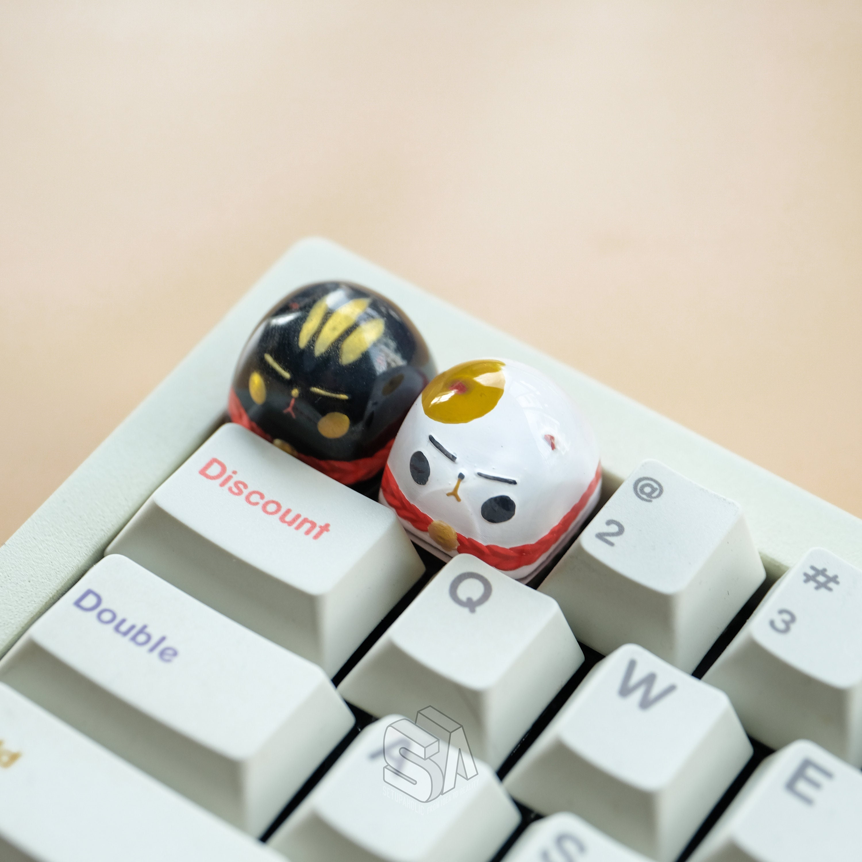 Lucky Cat Artisan Keycap Cat Resin Cherry Mx Keycaps Kitty - Etsy ...
