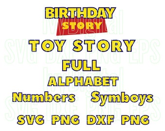 Download Toy Story Font Svg Toy Story Alphabet Svg Toy Story Letters Svg Numbers Toy Story Birthday Decor Party Svg Png Dxf Cut Files Cameo Cricut Free Font Free 25971 Free SVG Cut Files