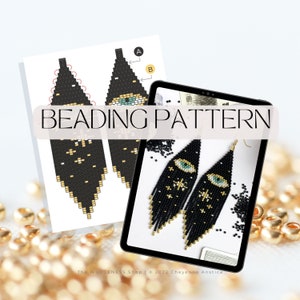 The “Evil Eye” Pattern Beaded Fringe Earring PDF Ebook