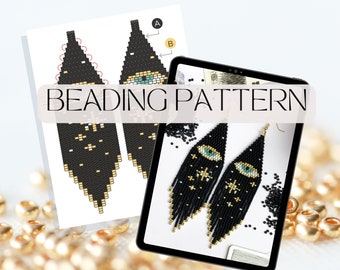 The “Evil Eye” Pattern Beaded Fringe Earring PDF Ebook