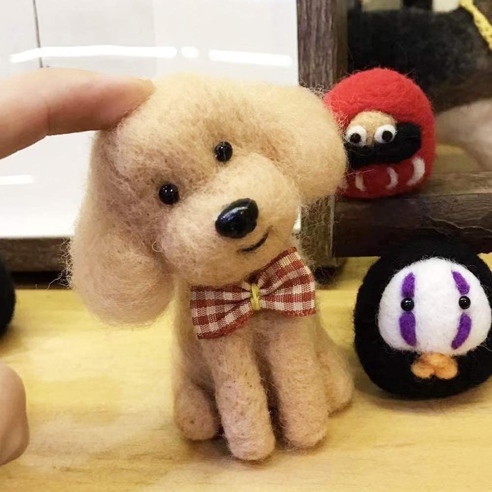 Dog/Puppy Needle felting kitfelted animalDIY kit for Etsy
