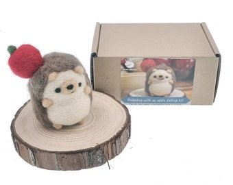 Bergin & Bath Needle Felting Kit, Hedgehog. Planet Friendly Craft Kit
