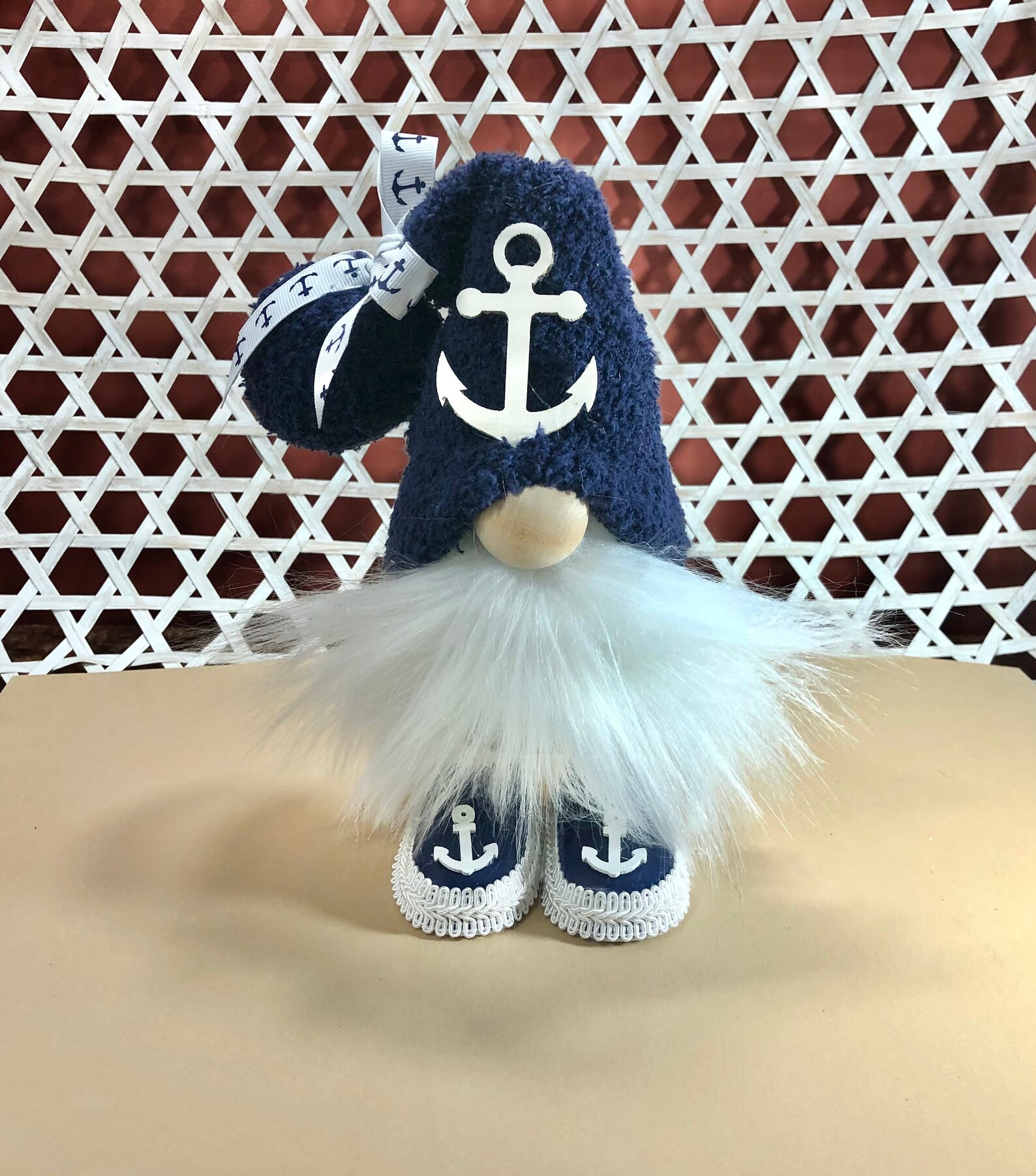 Nautical Gnome Anchor Gnome Gnome with Shoes Beach Gnome Etsy