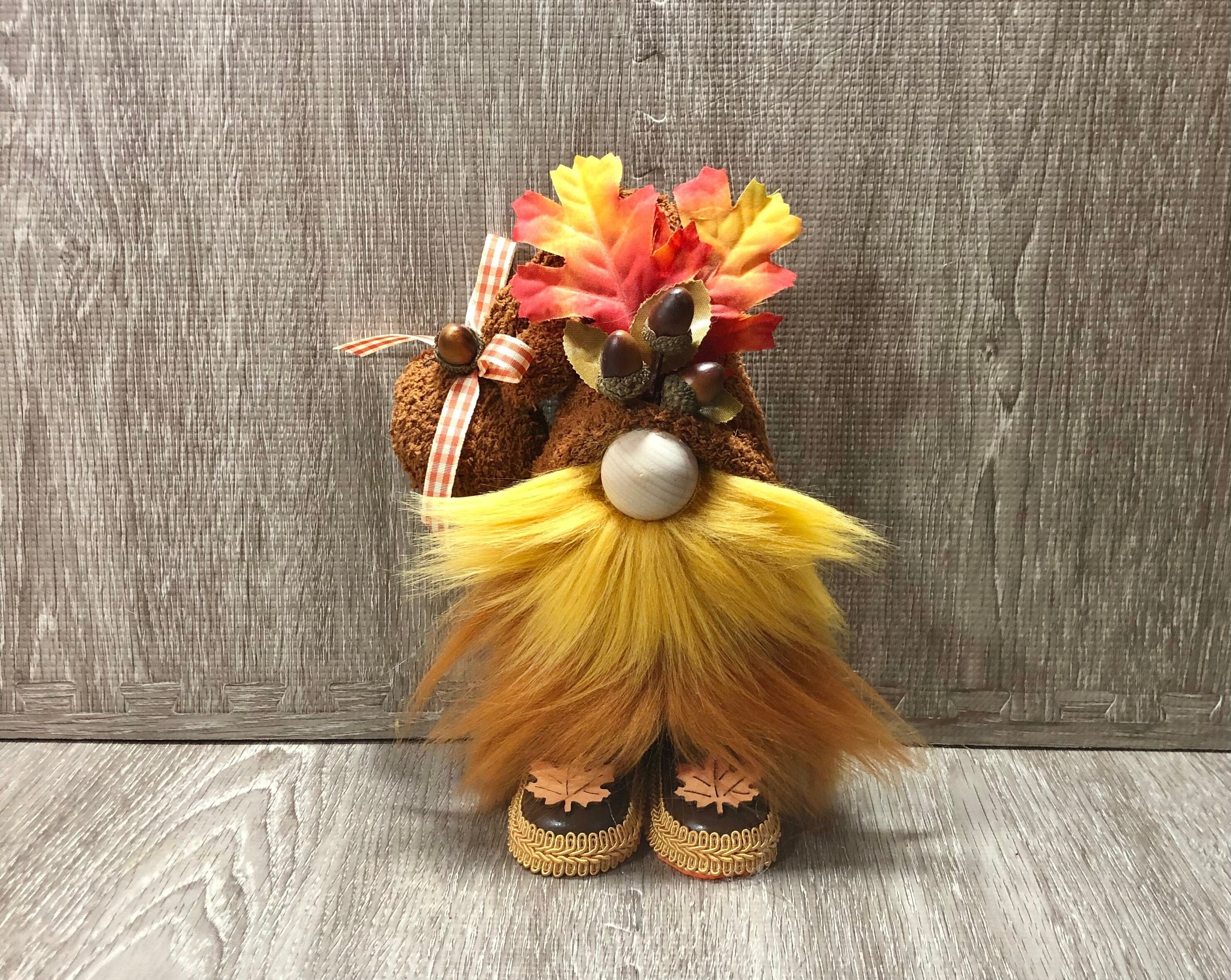 Fall leaves gnome fall acorns gnome autumn gnome  etsy