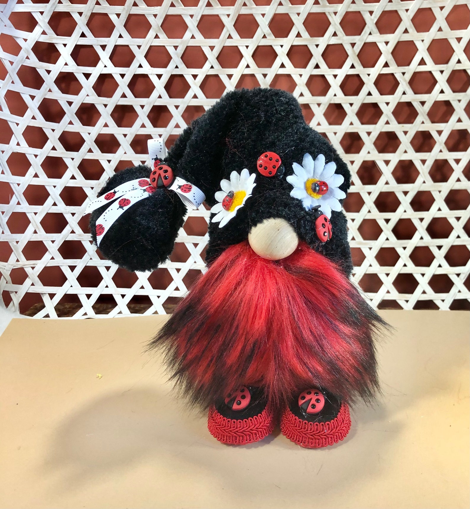 Ladybug gnome ladybug daisy gnome gnome with shoes  etsy Ladybug gnome ladybug daisy gnome gnome with shoes  etsy