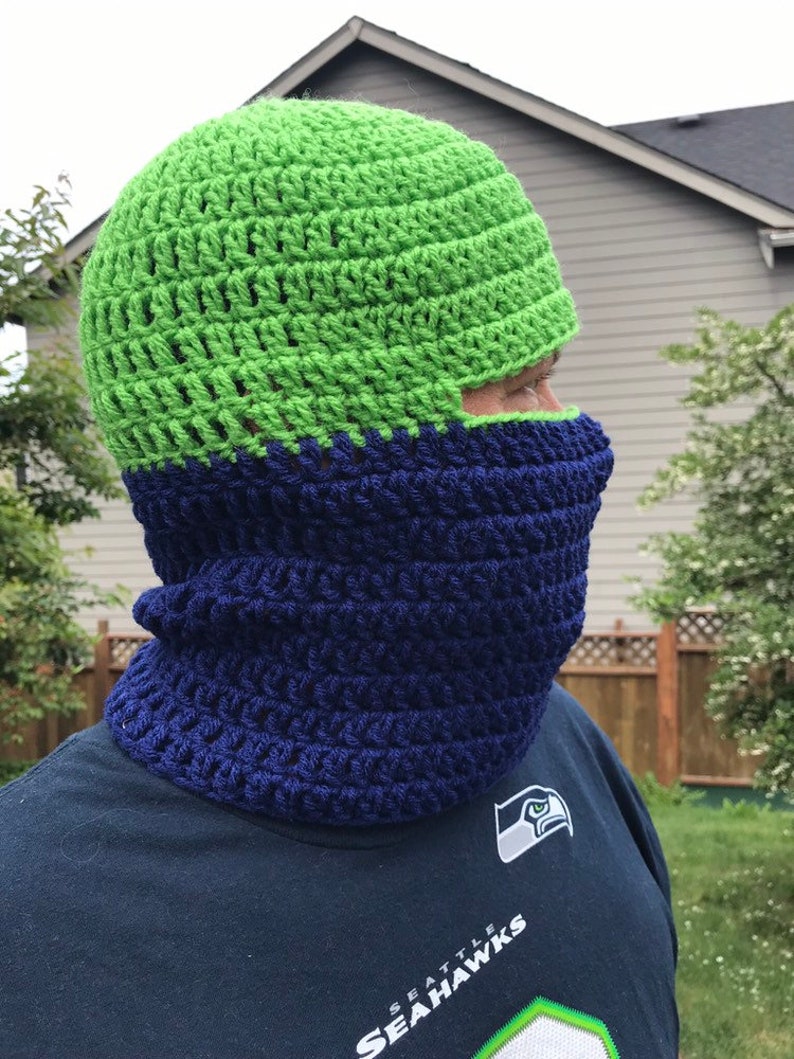 crochet balaclava Football theme balaclava ninja mask crochet ski lask crochet mask crochet hat