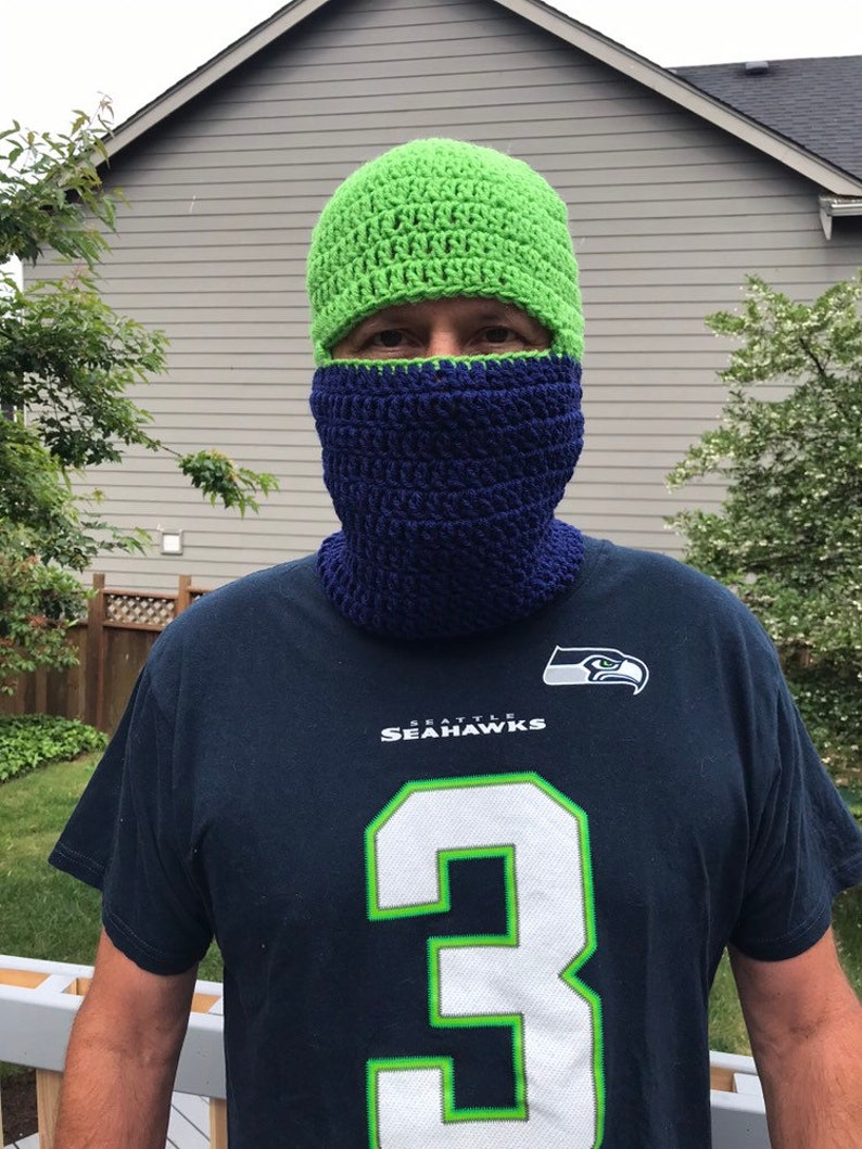 crochet balaclava Football theme balaclava ninja mask crochet ski lask crochet mask crochet hat