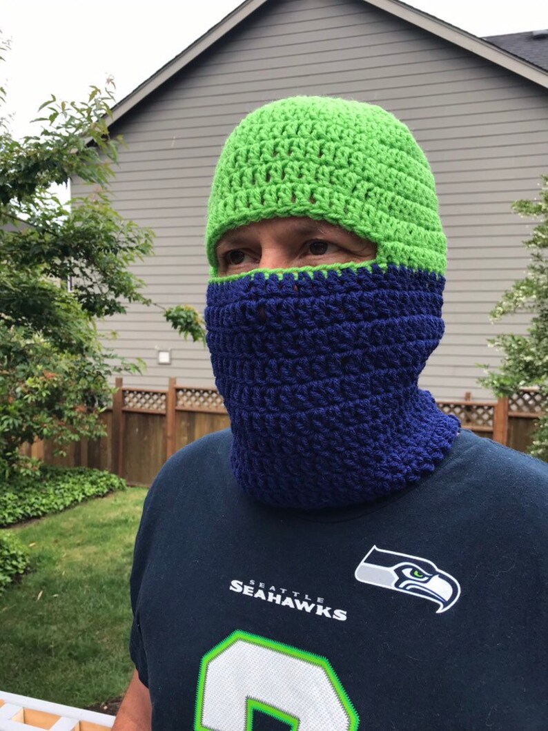 crochet balaclava Football theme balaclava ninja mask crochet ski lask crochet mask crochet hat