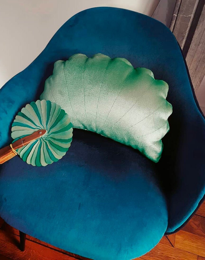 Coussin Chrysoprase Coquillage