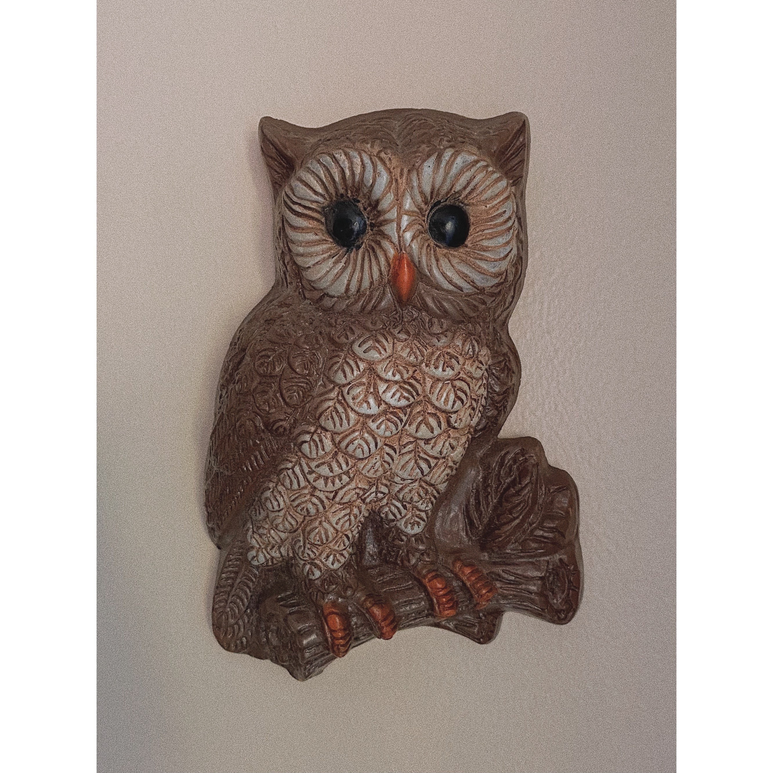 Vintage 1970s Owl Wall Decor Etsy UK