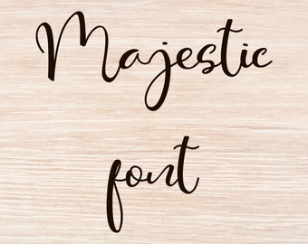 Majestic font Majestic font svg Swirly font Script font Swash font Handwritten font Calligraphy font Wedding font for Cricut otf