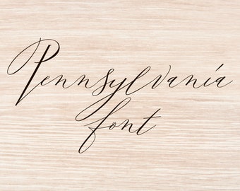 Pennsylvania font svg fonts Cut file Modern Calligraphy svg Handwritten Script Cricut font svg Silhouette Cameo Digital files svg png otf