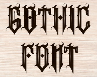 Gothic font Gothic alphabet Gothic letter Gothic type Gothic character Gothic design elements Gothic letters Gothic numbers Font svg otf