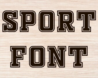 Sport font otf Varsity font otf College font otf Sport monogram otf Sport alphabet otf Varsity alphabet letters Font for Cricut Font OTF