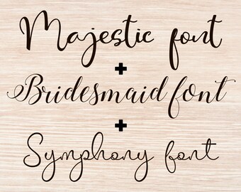 Bridesmaid font Bridesmaid font otf Swirly font Script font Swash font Handwritten font Calligraphy font Wedding font for Cricut otf