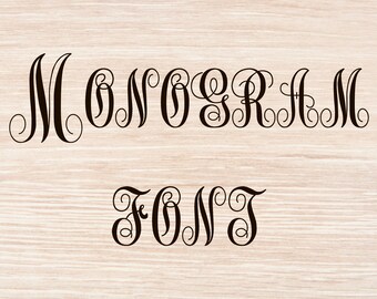 Monogram font Monogram font for Cricut Vine monogram font Vine Monogram letters Vine monogram font svg Monogram for Silhouette Monogram word