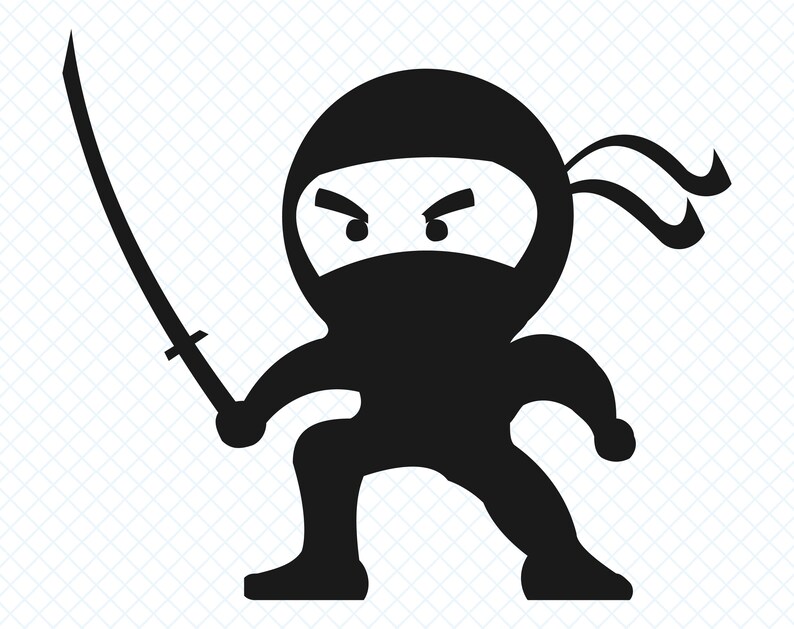 Download Clip Art Art Collectibles Ninja Svg Ninja Silhouette Ninja Clipart Ninja Image Ninja Png Ninja Eps Ninja Cut File Ninja For Cricut Ninja File Ninja Vector Ninja Dxf