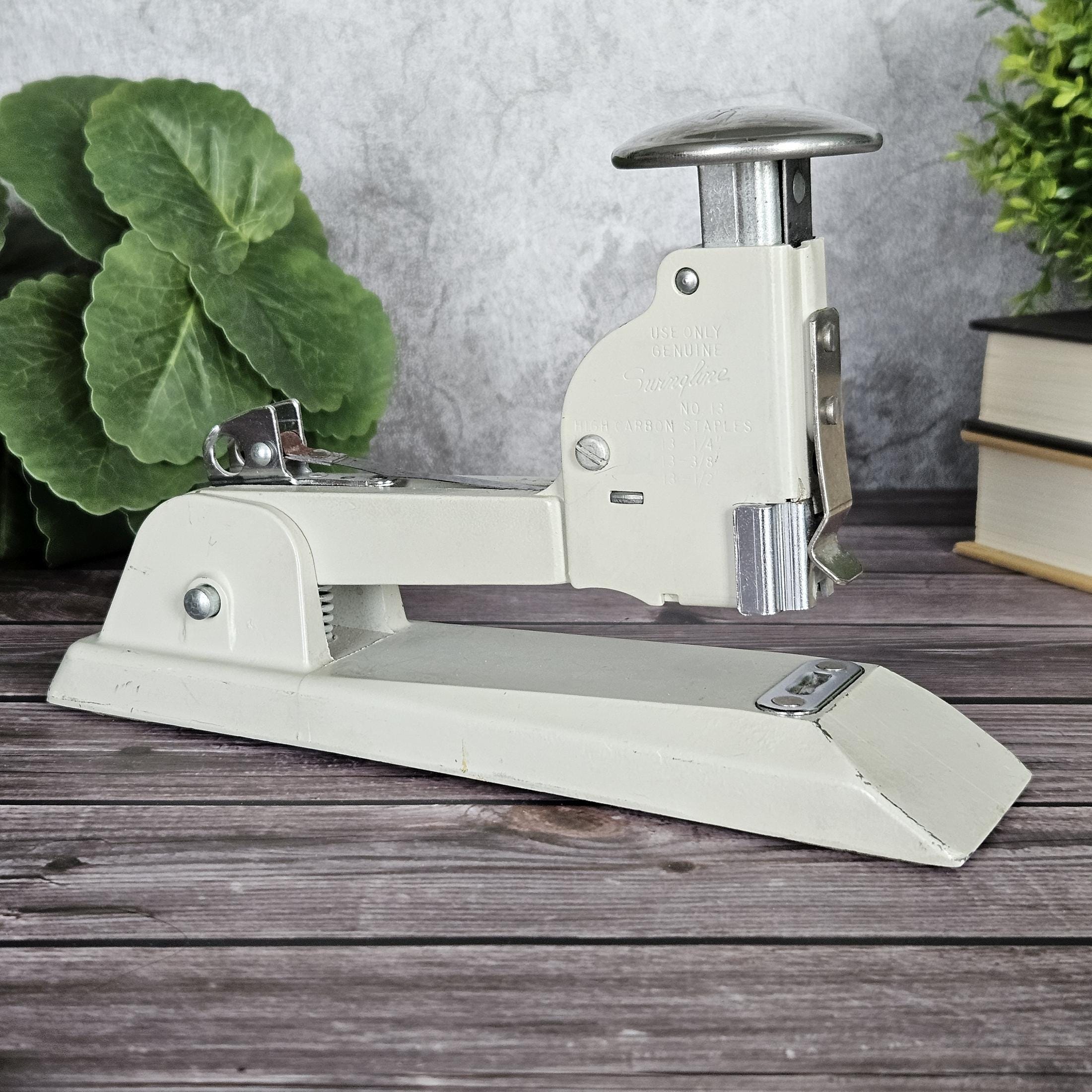 vintage an・an no.13 Vintage Swingline No. 13 Heavy Duty Speed Stapler Retro Gray