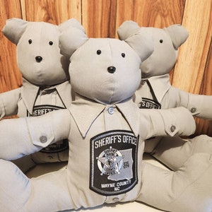 Handmade Keepsake Bear/ Memory Bear/ Bear made from beloved&#39;s clothing