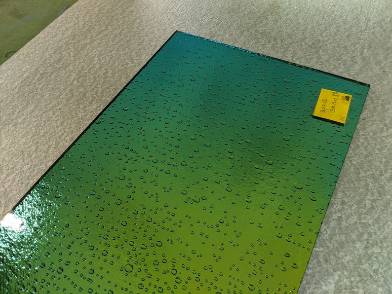 Dichroic Glass Sheet 11 7 8x14x3 16 2lbs Etsy
