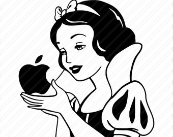 Download Snow White Apple Svg Etsy