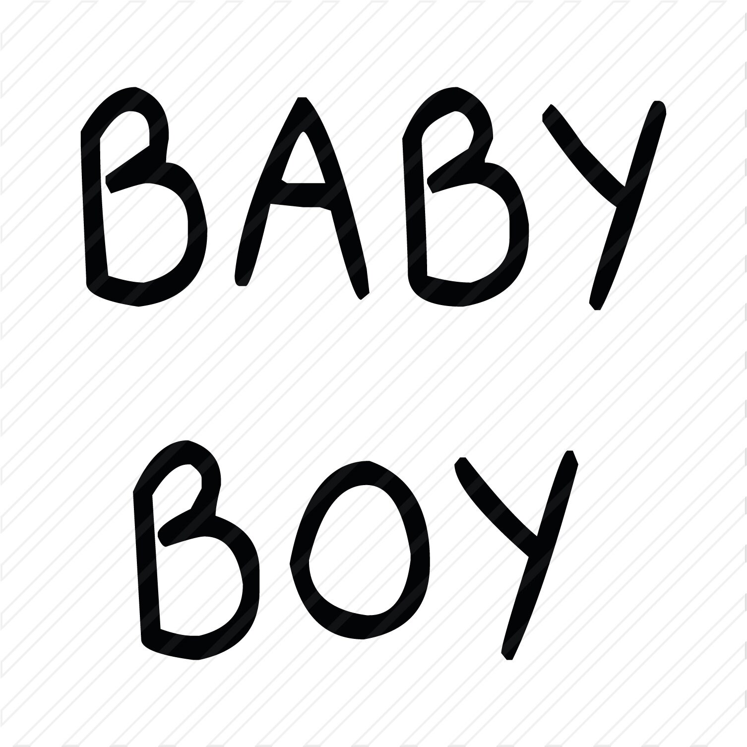 Baby Boy Words Cute Newborn Babyshower Instant Download Kids Etsy España