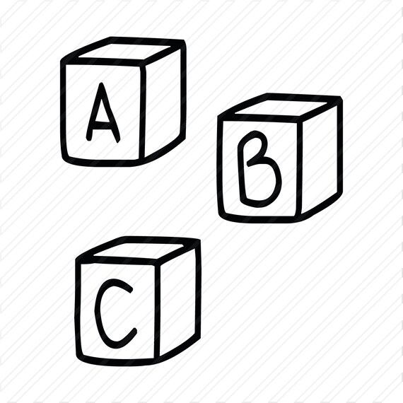 Download Abc Blocks Toys Cute Newborn Baby Instant Download Kids Girls Etsy