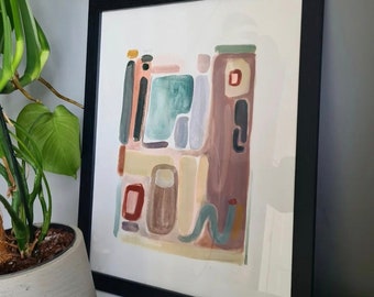 In it together abstract print