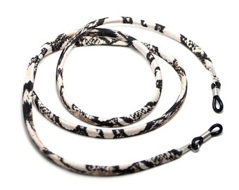 Snake Pattern Lycra Eyeglass Chain: Stitched Spectacle Strap
