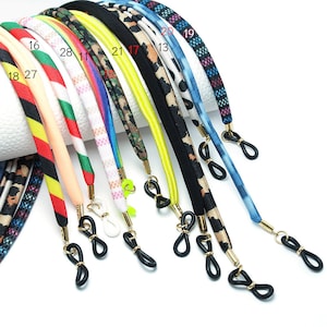 Handmade Durable Spectacle Strap,Stitched Lycra Cord Strips Spectacle Chain,30inch Lace Eyeglass Cord,Handmade Sunglass Chain Rope