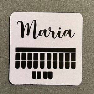 Court Reporter coaster, personalized coaster, Stenographer coaster