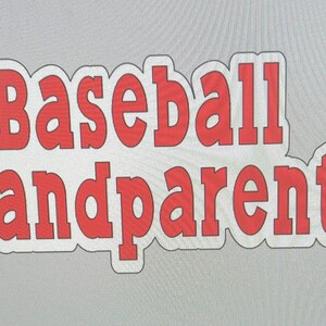 car decal baseball grandparents little league