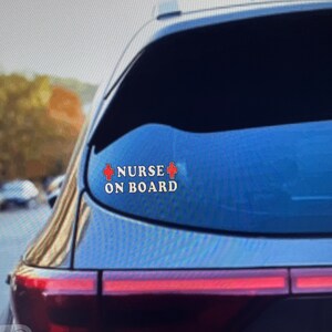 Car decal Nurse, Nurse On Board, Nurse decal, Nurse in training