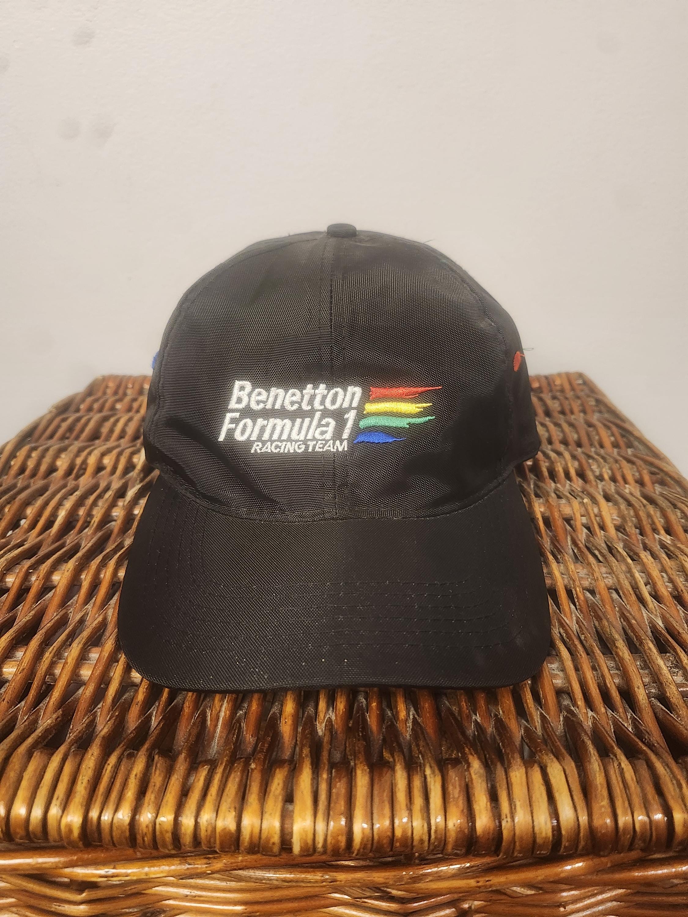 Casquette Vintage F1 Benetton Formula 1 - Style Rétro Années 90 - Neuf NOS (New Old Stock) - Taille Réglable
