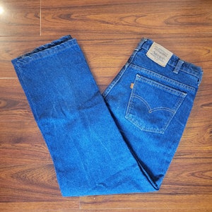 Levi's Jeans, Unisex Levi's Jeans, Levi Strauss & Co, Washed Denim, Size W  32 L 36 School Jeans -  Sweden