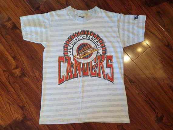 Vintage 90's Pavel Bure Vancouver Canucks T-shirt NHL Salem Sports Sz Large