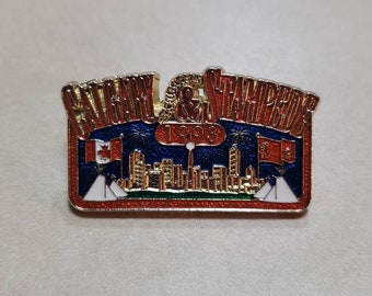 Canada Alberta Calgary Stampede Flag Pin Enameled 