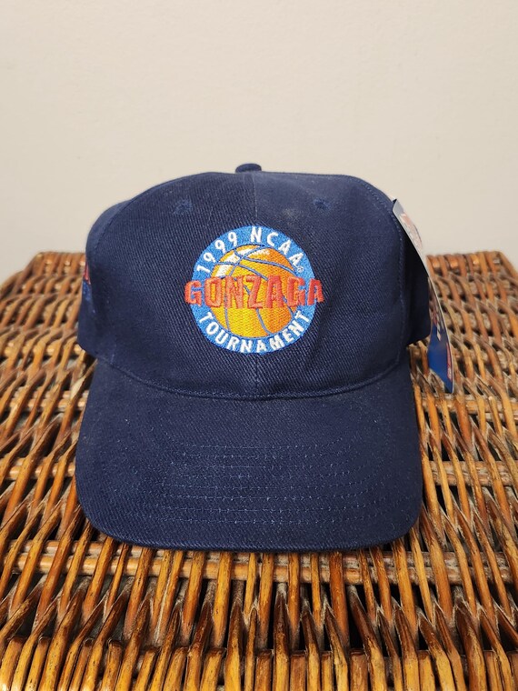 Brand New Vintage 1999 NCAA Tournament Gonzaga Bulldogs Football Adjustable  Strap Baseball Hat Made By G Gear