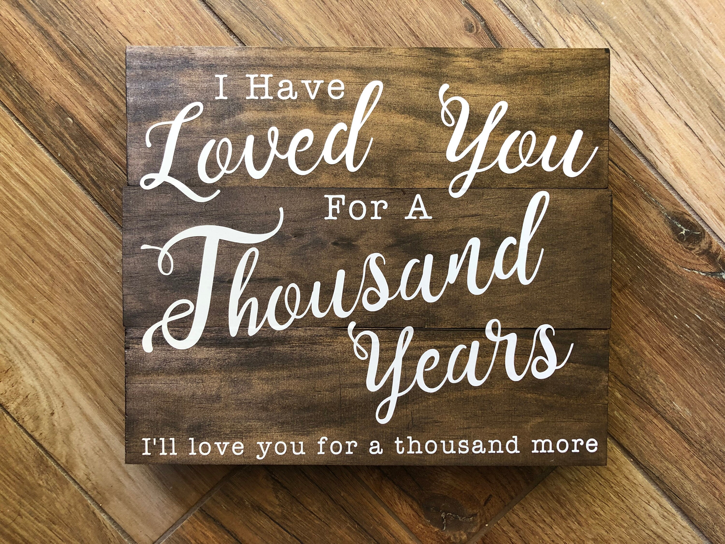 love you for a thousand years