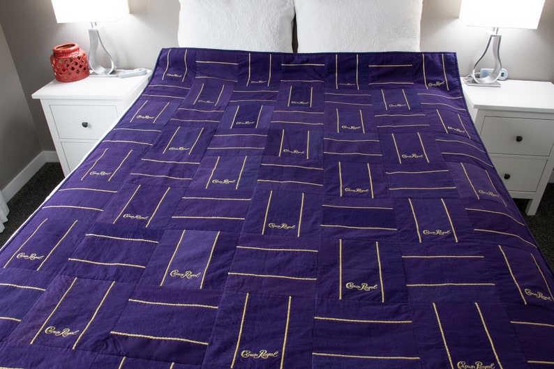 Crown Royal Quilt With Appliqued Piping and FREE Shipping Etsy