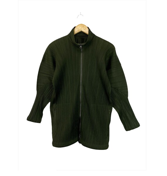 Iconic Issey Miyake Pleats Please Zipper Turtlenec