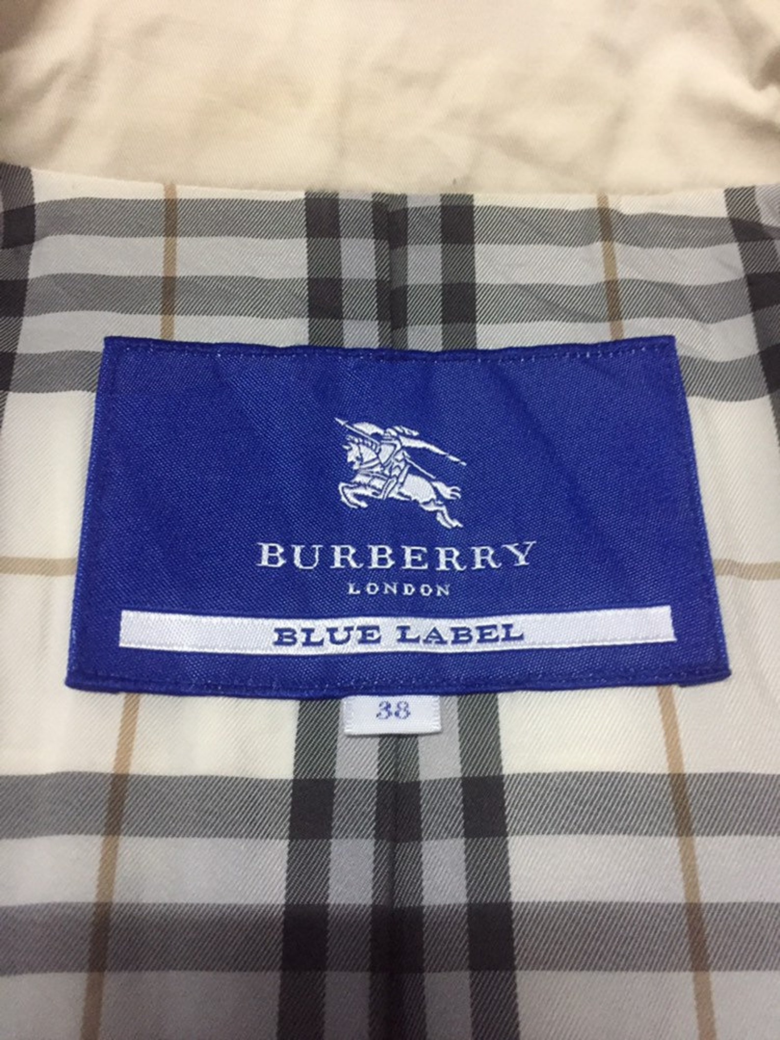 Authentic Burberry London Blue Label Trench Coat Long Jacket - Etsy UK