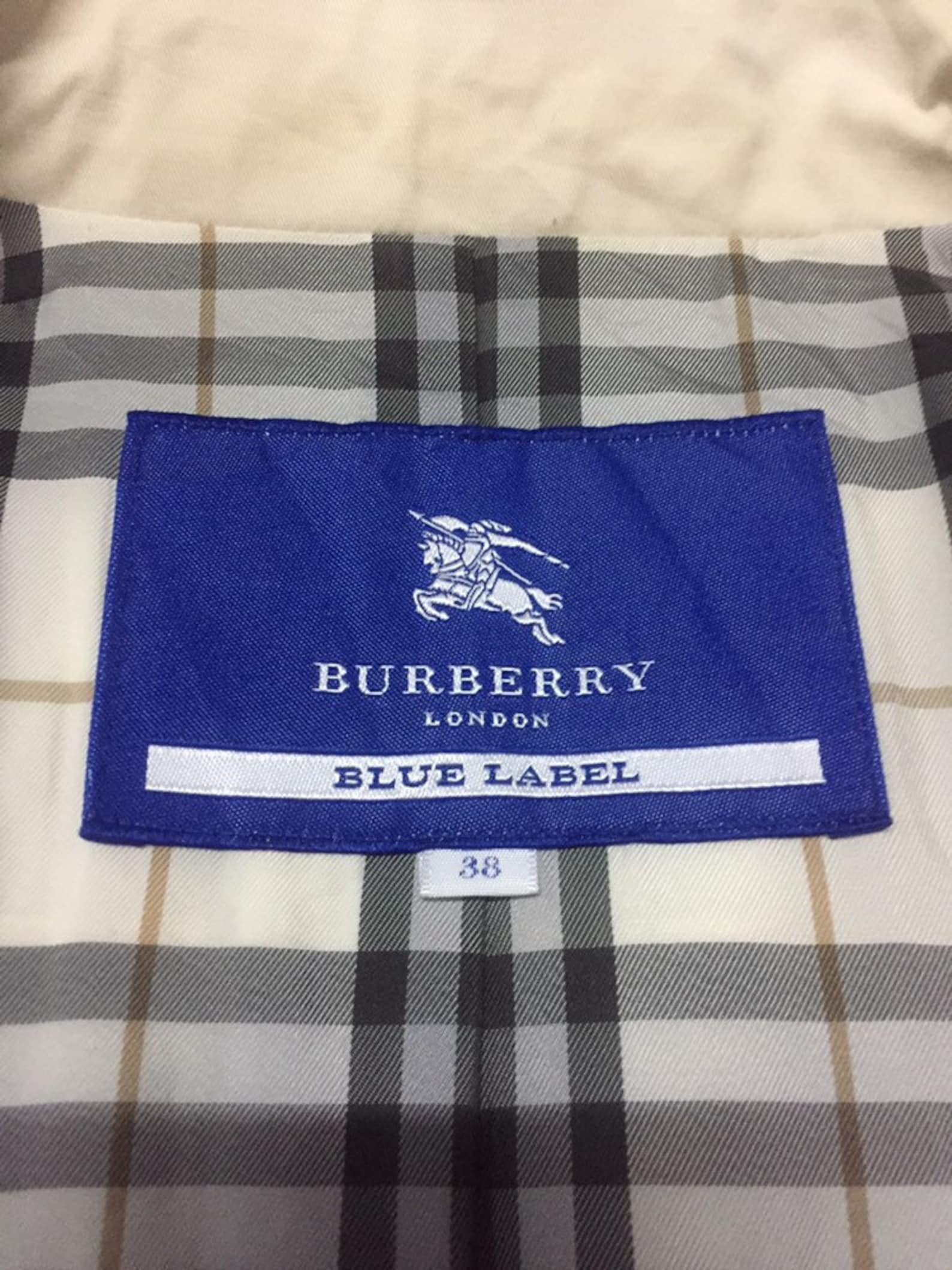 Authentic Burberry London Blue Label Trench Coat Long Jacket Etsy UK