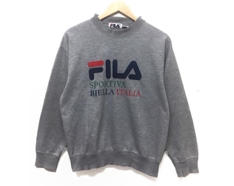 Vintage Fila Biella Italia Sweatshirt - Etsy