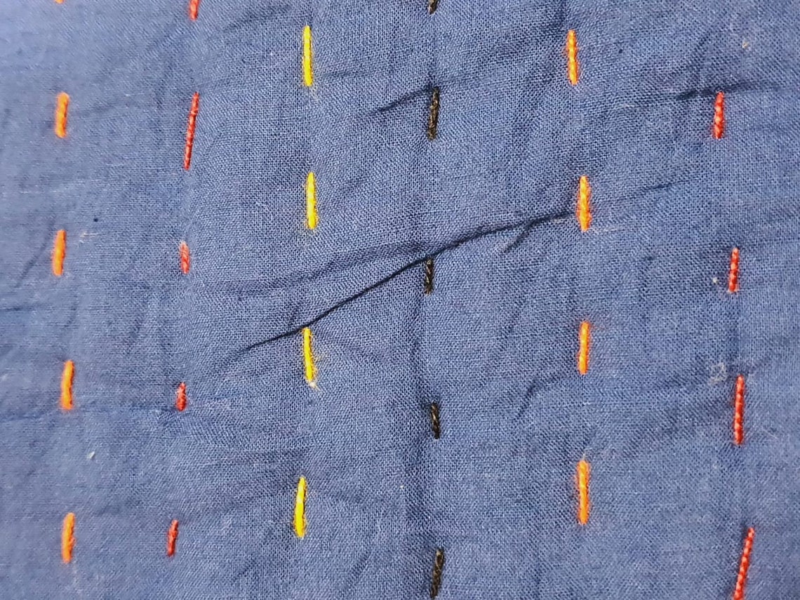 100 Cotton Soft Quilt Natural Vegetable Kantha Quilt Etsy