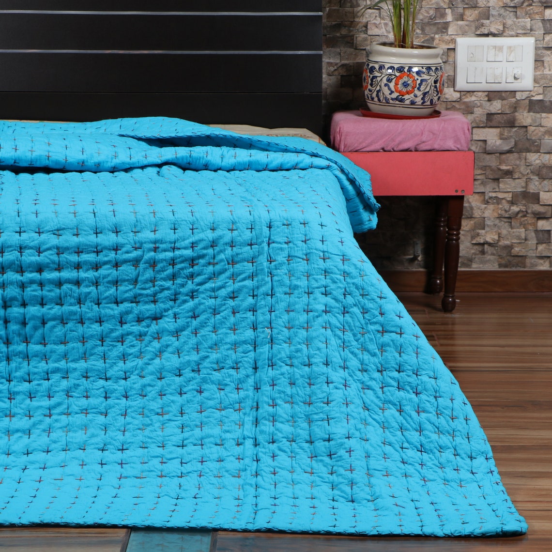 Handmade Cotton Quilt King & Twin Size Quilt Jaipuri Quilt Etsy