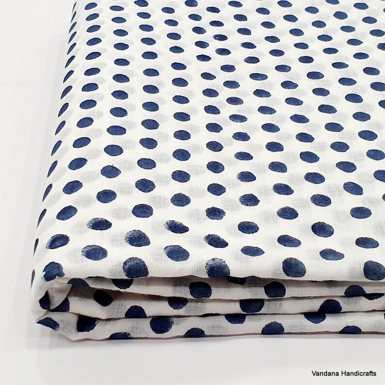 Indian Hand Block Printed Cotton Fabric Sanganeri Block Etsy UK